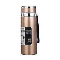 1000ml Double Wall Stainless Steel Water Bottle – Vacuum Insulated Thermal Flask | 24H Cold & 12H Hot | Leakproof Design ~ Black